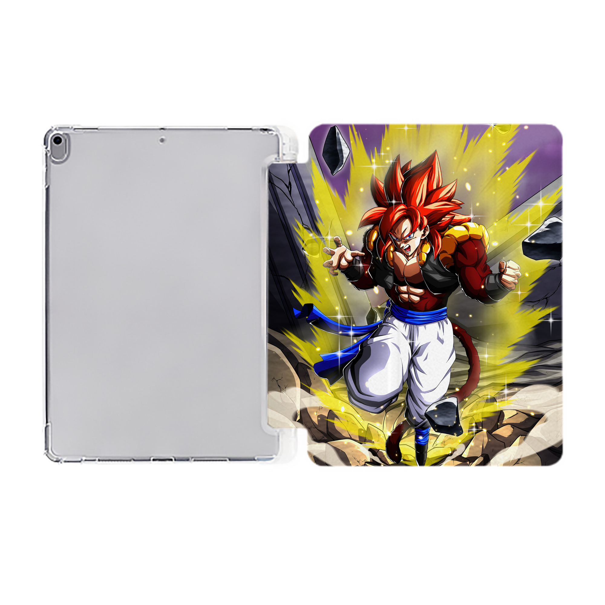 （画像用） ドラゴンボール DRAGON BALL IPad ケース ペン収納付き 三つ折りスタンド PUレザー×シリコン 対応機種9.5/10.5/10.9インチ